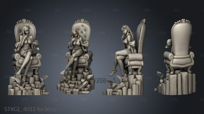 Morrigan And stl model for CNC