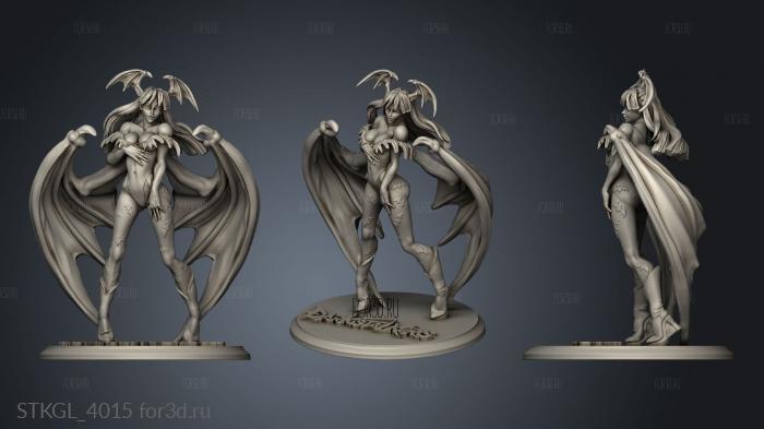 Morrigan DarkStalkers stl model for CNC