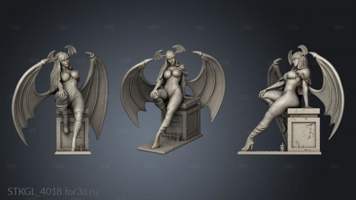 Morrigan NSFW Darkstalkers Block stl model for CNC