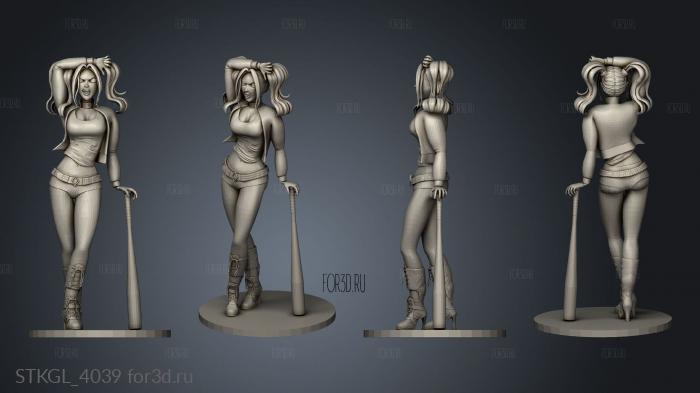 mulheres Harley Quinn stl model for CNC