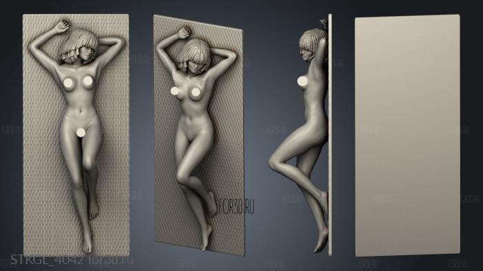 mulheres Kat On Mat stl model for CNC