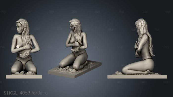 mulheres statue girl stl model for CNC