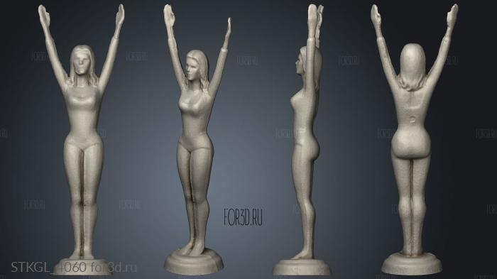 mulheres statue 3d stl модель для ЧПУ