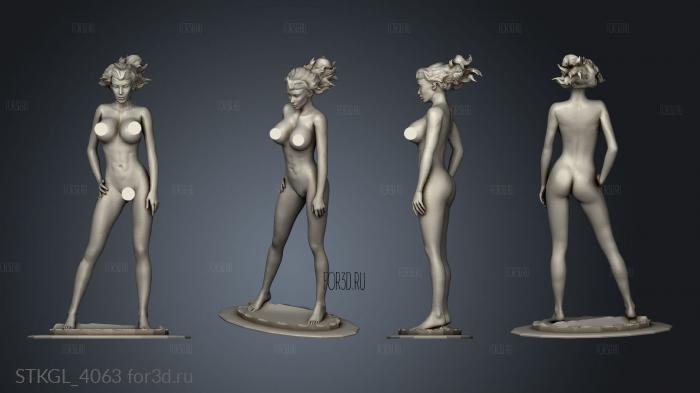 mulheres Windy Girl stl model for CNC