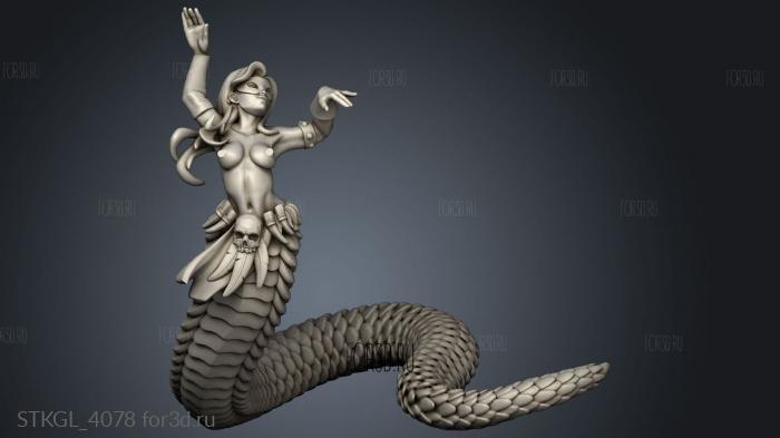 Naga Dance NSFW stl model for CNC