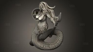 Женщина-Змея Племени Нага Охранник 3d stl модель для ЧПУ