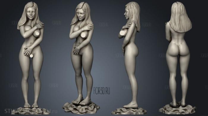 Naked Female Prisoner manufaktura stl model for CNC