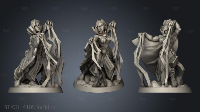 necromancer female stl model for CNC