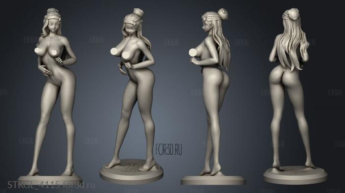 NESSA Pokemon PINK NUDE stl model for CNC