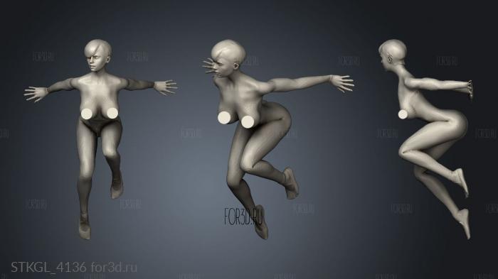 Nice Laying Down Seduta girl NSFW stl model for CNC