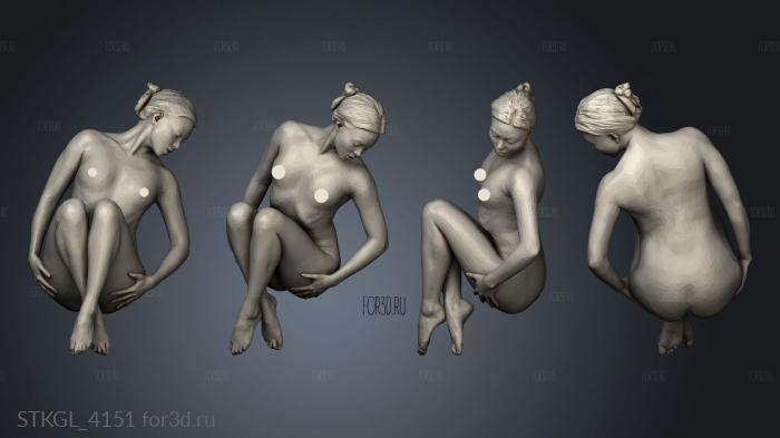 Nice Nude Woman Laying Down The invitation Invitation stl model for CNC