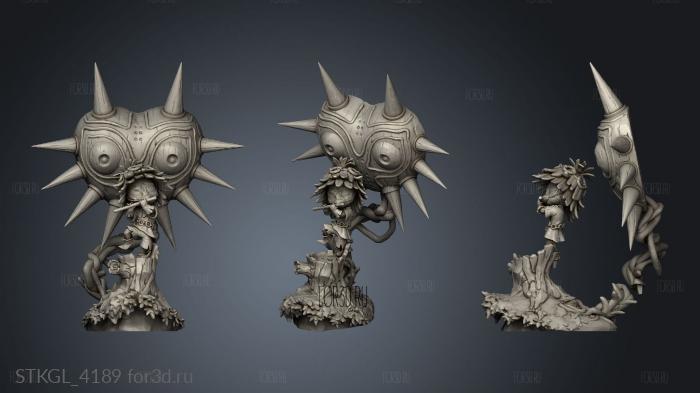 Chibi Majora Skull Kid The legend Zelda stl model for CNC