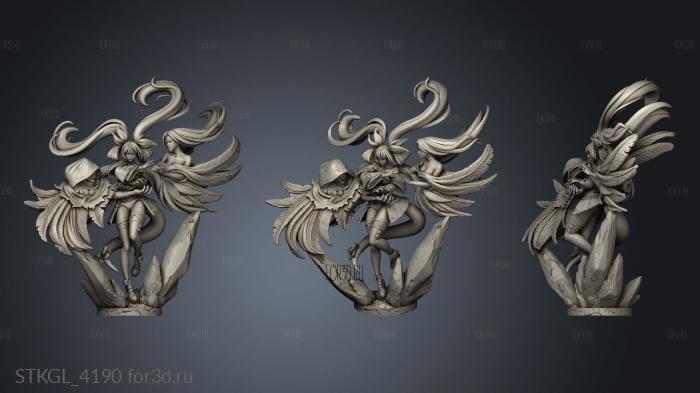 Dizzy Guilty Gear from stl model for CNC