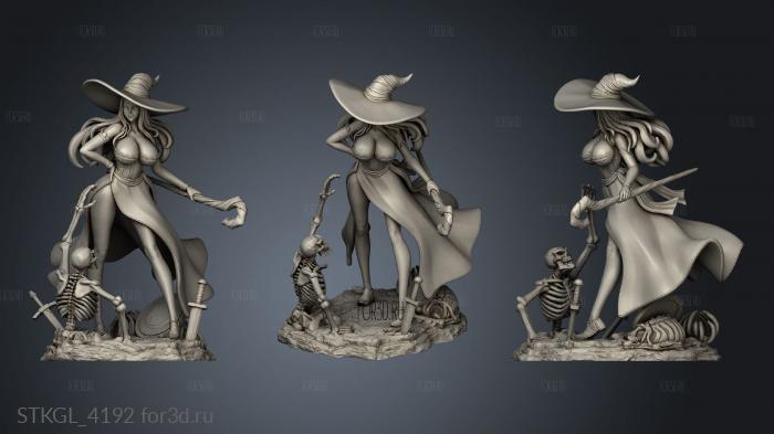 Dragon Crown Sorceress stl model for CNC