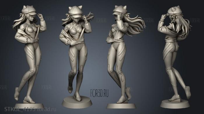 Nomnom Figures Asuka Langley stl model for CNC