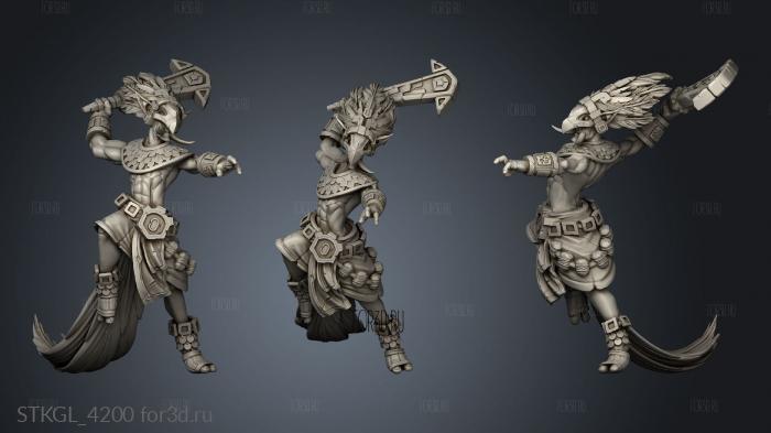 nov Kabil Melee Warrior stl model for CNC