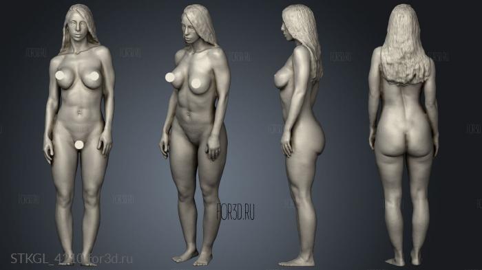 Nude stl model for CNC