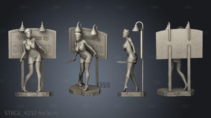 Nurse from Silent Hill stl model for CNC