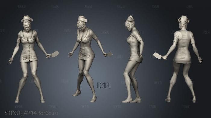 Nurse Silent Hill stl model for CNC