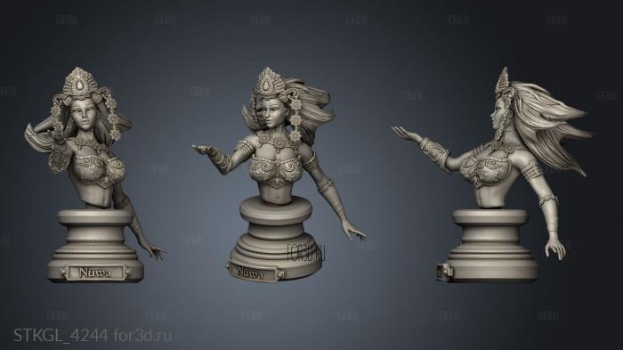 Nuwa Chinese goddess Creation stl model for CNC