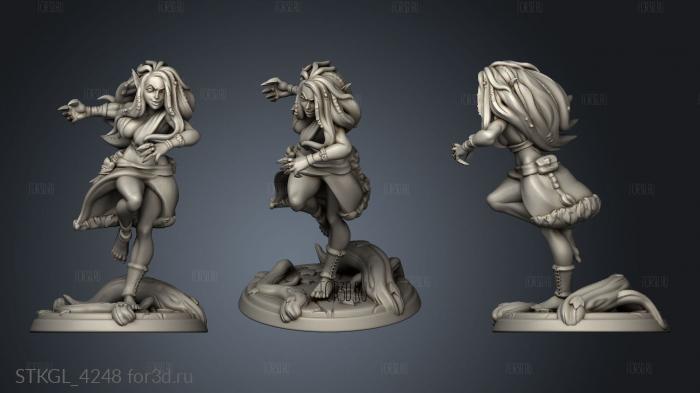 Oaken Heroes Eladiel stl model for CNC