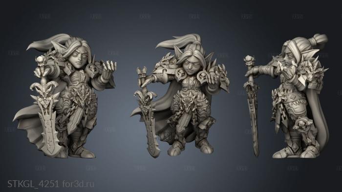 Oaken Heroes Runa stl model for CNC