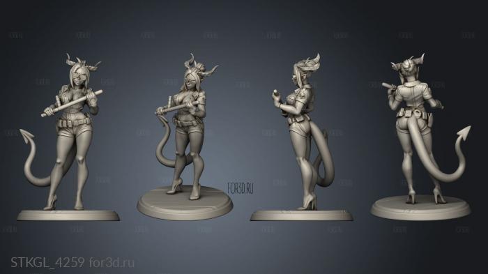 officer stacy the succubus officer stacy stl model for CNC