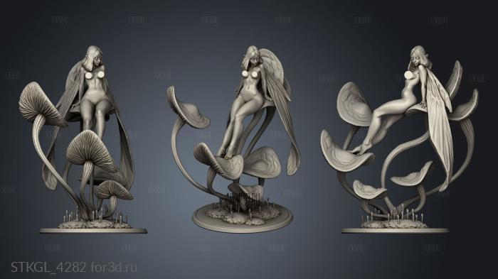 Oona Moon Fae stl model for CNC