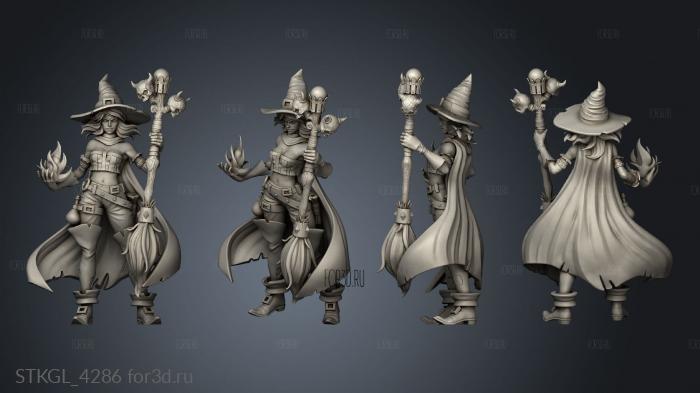 ov CIRCO STREGA Characters Witch stl model for CNC