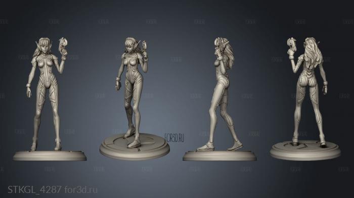 overwatch va dva stl model for CNC