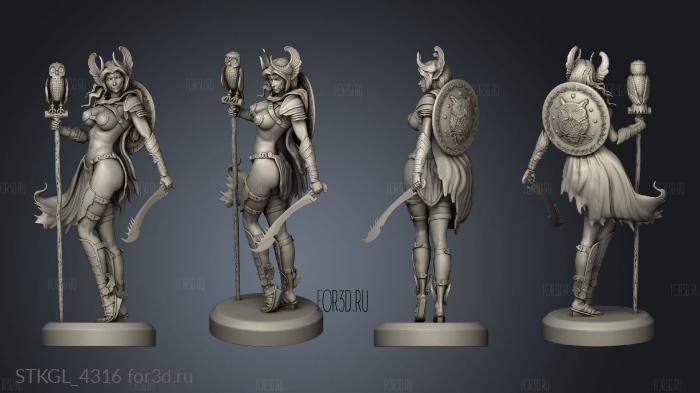 Pegasus and Female Perseus stl model for CNC