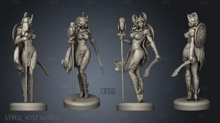 Pegasus and Female Perseus Bubo stl model for CNC