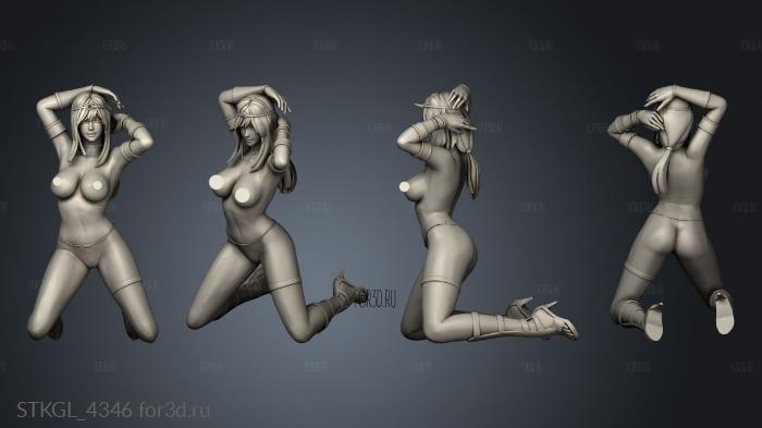 Pillar Woman NSFW stl model for CNC