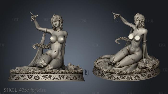 Platinum Ice Queen NSFW Elsa Naked 3d stl модель для ЧПУ