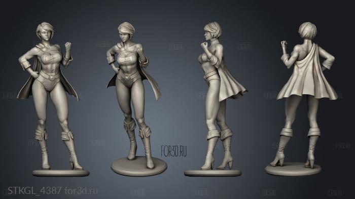 POWERGIRL stl model for CNC