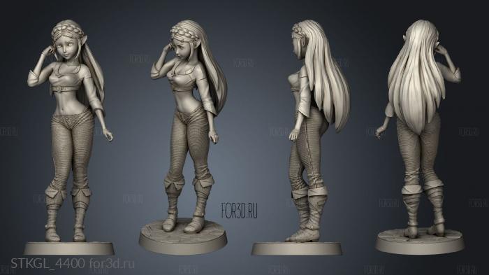 Princess Zelda Agosto stl model for CNC