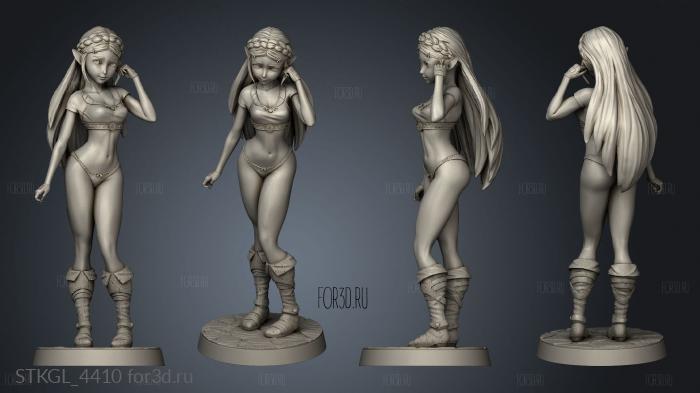 Princess Zelda Agosto stl model for CNC