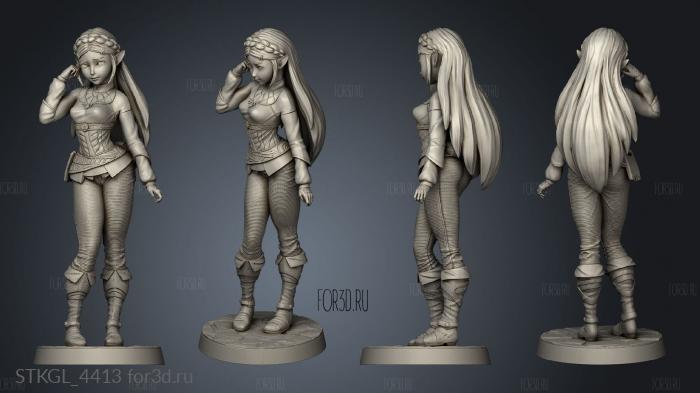 Princess Zelda Agosto stl model for CNC