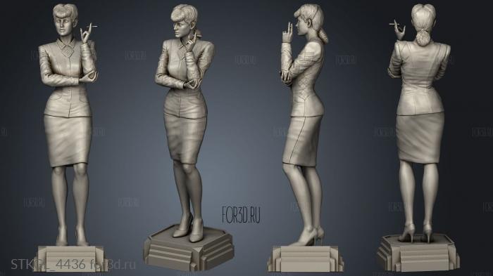 Rachael Blade Runner Hair tail stl model for CNC