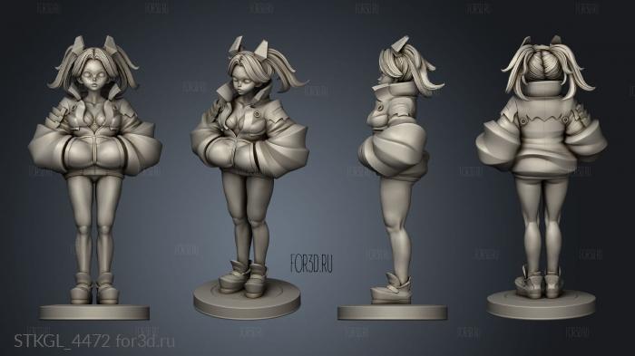 Rebecca Monster RB COM stl model for CNC