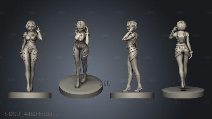 Rei Ayanami Space Elf Figurine Minigames Miniatures Новая папка base stl model for CNC