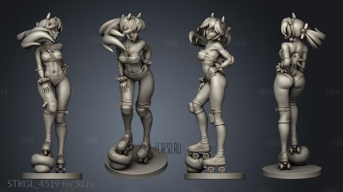 Roller Derby Peach MiniGUM stl model for CNC