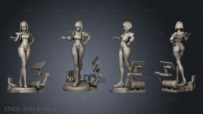 Rubim Lucy Edgerunners stl model for CNC