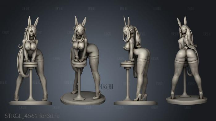 Rush Zilla Bunny Cynthia Cynthia ponytail stl model for CNC