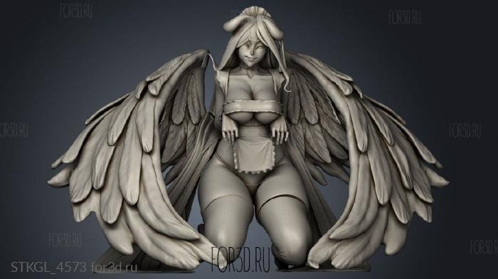 Rush Zilla Maid Albedo sp stl model for CNC