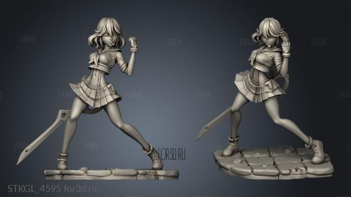 Ryuko Matoi Alt stl model for CNC