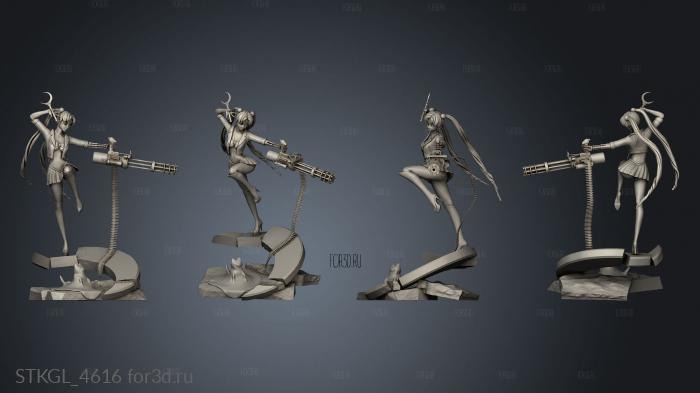 Sailor Moon Terminator stl model for CNC