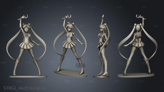 Sailormoon Sailor Moon usagi Tsukino Serena stl model for CNC