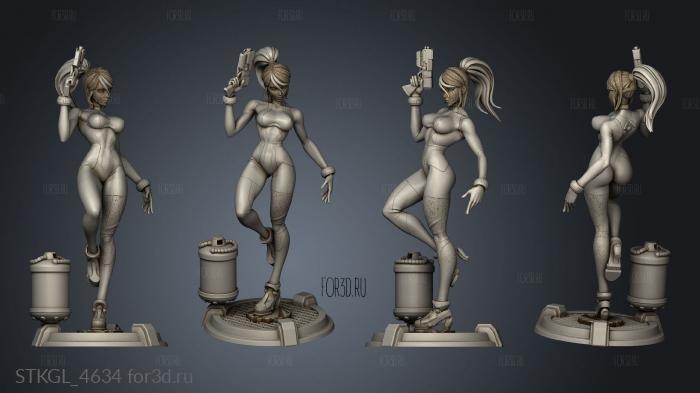 Samus Aran Zero Suit and NSFW stl model for CNC