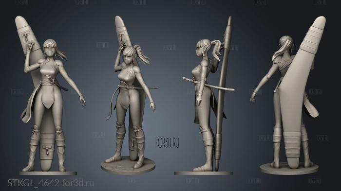 Sango Inuyasha NSFW stl model for CNC